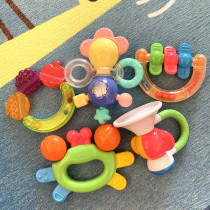 Royal baby rattle toy Childrens cute teether bite glue No coating Safe newborn available March June