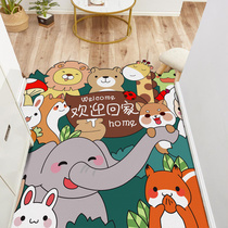 Washable ground floor cushion leather cushion leather cushion into door footbed cartoon pvc doormat Waterproof Tailoring Kitchen