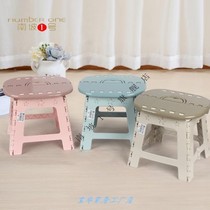 Thickened and high plastic folding stool Portable folding chair Train stool Adult household Maza bench