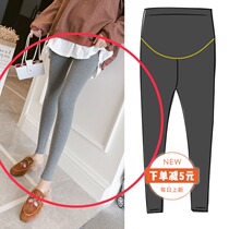 Maternity pants womens abdominal leggings 2021 new pregnant womens autumn decoration body thin feet pants pants wild pants