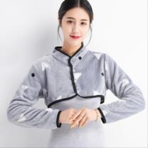 Autumn and winter flannel long sleeve warm female shoulder protection middle-aged and old sleeping cold-proof cervical spine shoulder