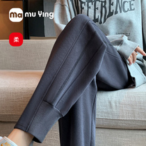 maternity pants autumn winter outerwear 2022 new sports casual pants winter fleece thick sweatpants maternity clothing spring autumn