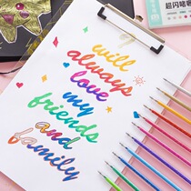 Handbook pen compilation gouache brush highlighter pen highlighter double line pen