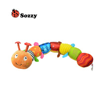 Sozzy multifunctional Caterpillar plush toy puzzle fun music bug bar height doll