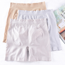 No trace safety pants womens anti-light summer thin high waist belly lift hip shape underwear two-in-one bottoming shorts