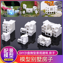 Sand Disc Construction Model Materials Microscape House Gameview Landscape DIY Handmade Small Villa Decoration Pendulum