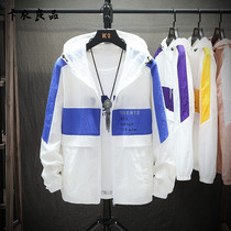 European station Tide mens overalls sunscreen clothing 2021 summer thin coat Sports mens outdoor jacket air-conditioned shirt