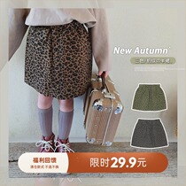 Big-eared ELEPHANT CHILDRENs CLOTHING SHOP GIRLS BAO WEN SKIRT 2020 autumn new female baby SKIRT personality fashion section