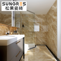 Pineco modern simple brown whole body marble tile bathroom wall tile kitchen living room floor tiles 400800