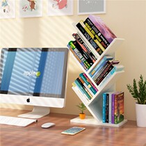 Student desk tree-shaped small bookshelf multi-storey simple childrens desktop dormitory storage office rack