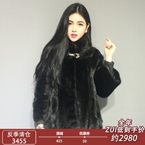  Mink coat womens imported whole mink thin fur coat 2021 Haining mink coat mink female mink short