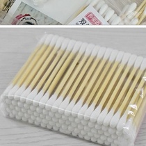 100-2000 double-headed wooden stick cotton swab stick Baby beauty medical cotton swab stick lipstick dig ears