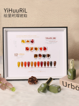 2020 new 12-color painted tortoiseshell Amber nail polish ice through brown glaze phototherapy glue nail shop special set