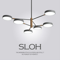 Nordic living room chandelier postmodern light luxury Macaron 2021 new household simple ins net red restaurant lamps