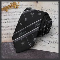 (Plowing) Silver Nightly Painted Hands Original Students Cute Black 100 Hitch Shirt Small Things JK DK Tie Women