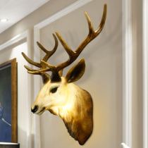 European style deer head wall lamp retro background wall light KTV Club Hotel bar corridor aisle wall lamp decoration