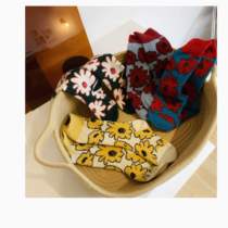 Good home autumn and winter 2019 new Tao series retro flower girls baby children pile socks