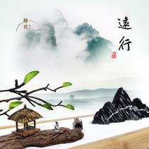 Chinese micro landscape bonsai ornaments dry landscape decoration ornaments home porch study in the mountains