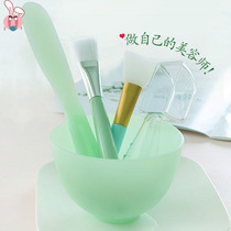 Silicone mask bowl set and brush 2-piece soft glue treatment mixing stick Household makeup beauty salon special