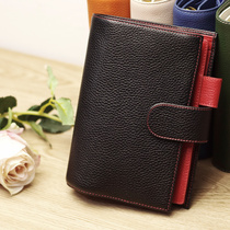 Dameng tooth cowhide multi-function storage Daijin ring creative six-hole notebook loose-leaf Handbook A6