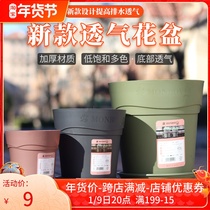 Global new ML indoor resin desktop breathable control root flowerpot plastic simple orchid rose meat green plant