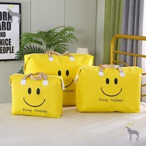 Kindergarten quilt storage bag Moving to give birth bag Plus-size quilt bag Non-woven cartoon handbag bagging