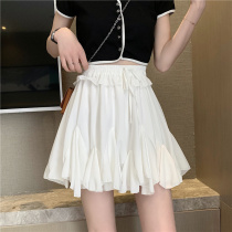 White cake short skirt half-skirt female little man summer 2022 princess skirt a 100-fledged ultra-short skirt