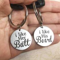 Couple Keychain for boyfiriend Girlfriend Husband and wife 