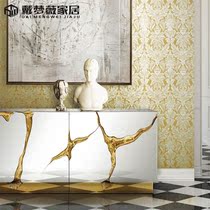 Belgian original imported OMEXCO Wall cloth light luxury European satin porch living room bedroom villa background wallpaper