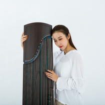 Yarun Yangzhou black sandalwood plain face Houde Zaiwu guzheng test level 10 professional playing beginner solid wood piano store for sale