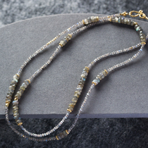 HeyJewel Gemstyle gray gem series beaded jewel long necklace elegant spot