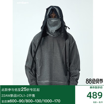ATTEMPT AW20 Geometric line stained hooded jacket (discounted items are not changed)