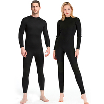 Shark Bart 1 5MM wetsuit mens and womens one-piece thickened warm winter swimsuit Long-sleeved snorkeling suit sunscreen jellyfish suit