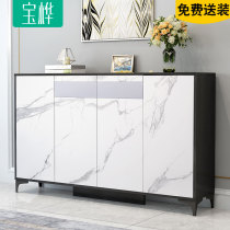 Shoe cabinet Modern simple storage cabinet Household door locker Marble entrance cabinet Large capacity foyer cabinet