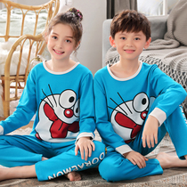 Boy Sleepwear Spring Autumn Season Long Sleeve Pure Cotton Little Girl Cartoon Cute Baby Girls Home Conserved CUHK Children Suit