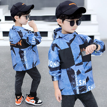 Boys autumn coat 2020 new Korean spring and autumn dress big childrens net red thin windbreaker jacket jacket