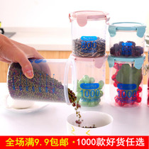 Storage cans transparent snacks storage boxes sealed cans kitchen can be superimposed on grains food storage cans 1550