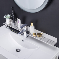 Wash rack toilet non-hole Wall Wall wash table bathroom faucet mirror front drain rack