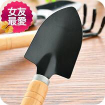 Hoe flower art with wooden handle garden tools ◆Custom◆Gardening tools Floral combination stainless steel planting iron