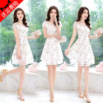 Cute and elegant bursting with dress and dress dress 2021 New summer Little Subtemperament Less Age Skirt Spring