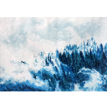 Jiang Wei Winter SnowRealistic oil painting on canvas Living room hanging painting Collection of oil paintings