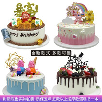 Cake model 2019 new net red children cartoon rich simulation plastic cake sample custom window display