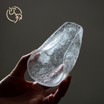 Drinking ancient glass iced tea is Kung Fu tea set accessories Japanese Zen teaspoon spoon tea divider tea lotus