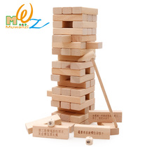 Stack Laminated Layers Laminated High Wooden Building Blocks Children Adults Interactive Tabletop Games Toys Parenting