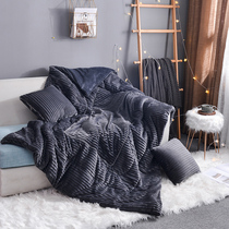 In Winter thick car-carrying pillow quilt dual-purpose two-in-one cushion car Magic velvet blanket is thick