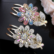 Alloy three-tooth clip hair headgear female Korean back of the head large hairpin grab clip single-word duckbill clip hairclip top clip