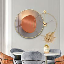 Modern minimalist decorative wall clock personality creative fashion art porch living room Net red clock restaurant hanging painting clock