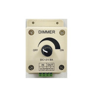 80W light brightness regulator 12V24V DC light bar adjustment switch knob type light source brightness regulator
