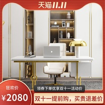 Light luxury minimalist desk painted office desk ladies information desk negotiation table small apartment home office table and chair
