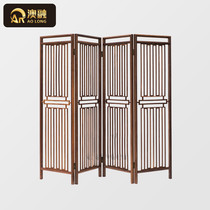 New Chinese style full solid wood folding screen living room modern simple bedroom restaurant atmospheric solid wood office partition screen